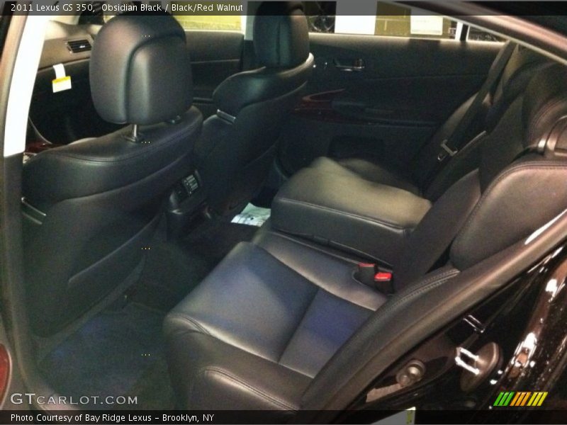 Obsidian Black / Black/Red Walnut 2011 Lexus GS 350