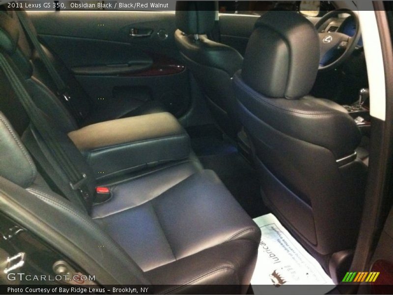 Obsidian Black / Black/Red Walnut 2011 Lexus GS 350