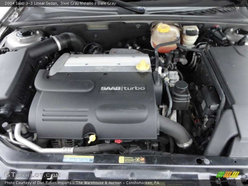 Steel Gray Metallic / Slate Gray 2004 Saab 9-3 Linear Sedan