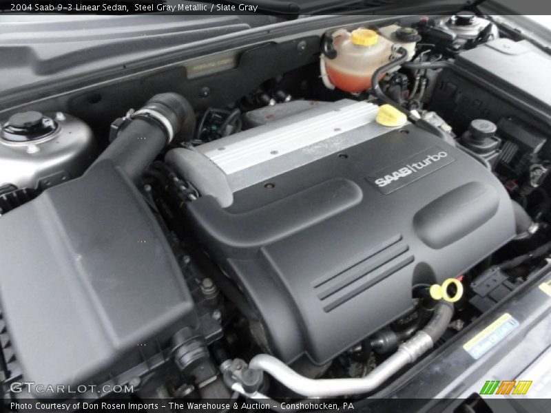 Steel Gray Metallic / Slate Gray 2004 Saab 9-3 Linear Sedan