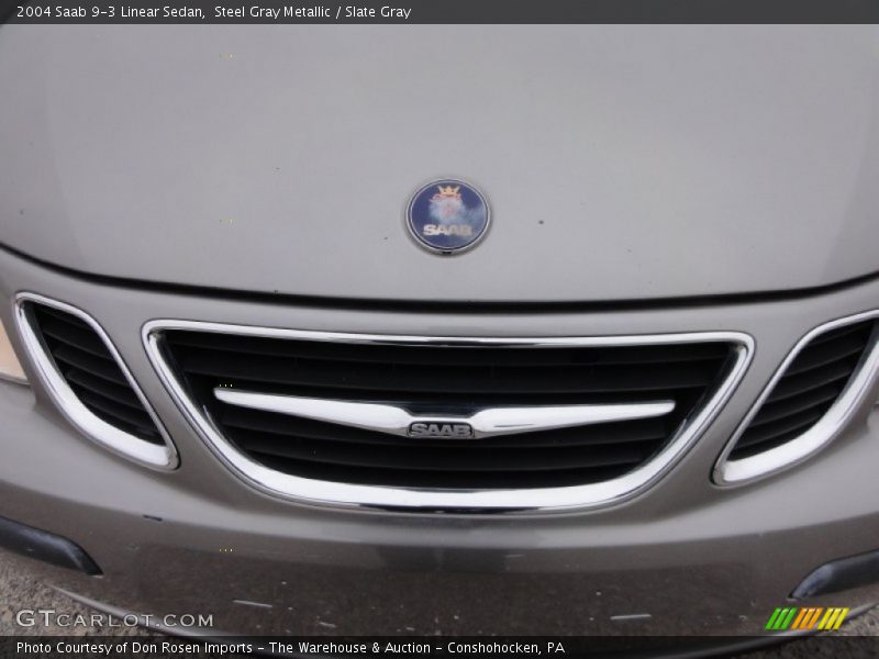 Steel Gray Metallic / Slate Gray 2004 Saab 9-3 Linear Sedan
