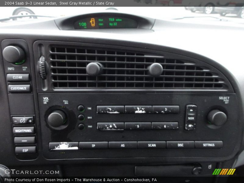 Steel Gray Metallic / Slate Gray 2004 Saab 9-3 Linear Sedan