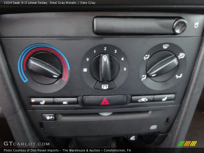Steel Gray Metallic / Slate Gray 2004 Saab 9-3 Linear Sedan