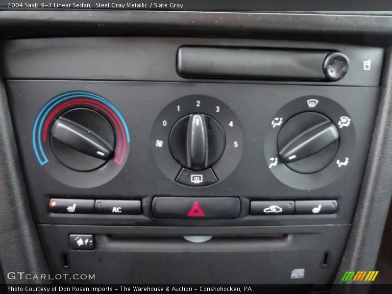 Steel Gray Metallic / Slate Gray 2004 Saab 9-3 Linear Sedan