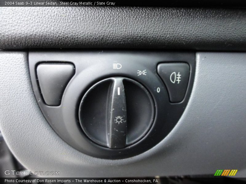 Steel Gray Metallic / Slate Gray 2004 Saab 9-3 Linear Sedan