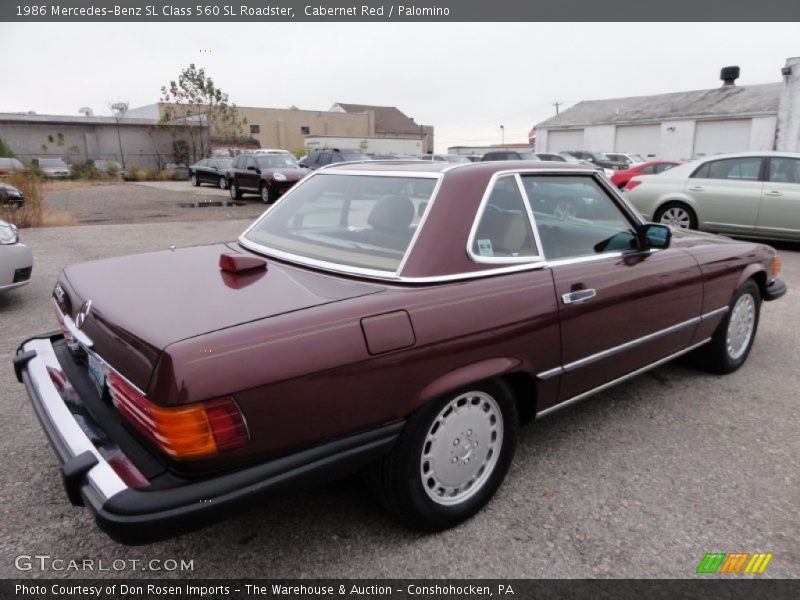  1986 SL Class 560 SL Roadster Cabernet Red