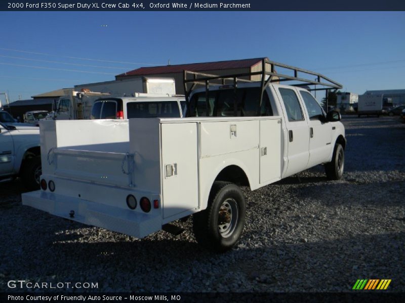 Oxford White / Medium Parchment 2000 Ford F350 Super Duty XL Crew Cab 4x4