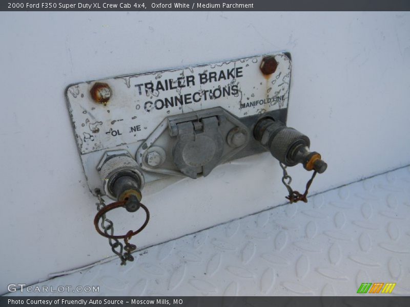 Oxford White / Medium Parchment 2000 Ford F350 Super Duty XL Crew Cab 4x4