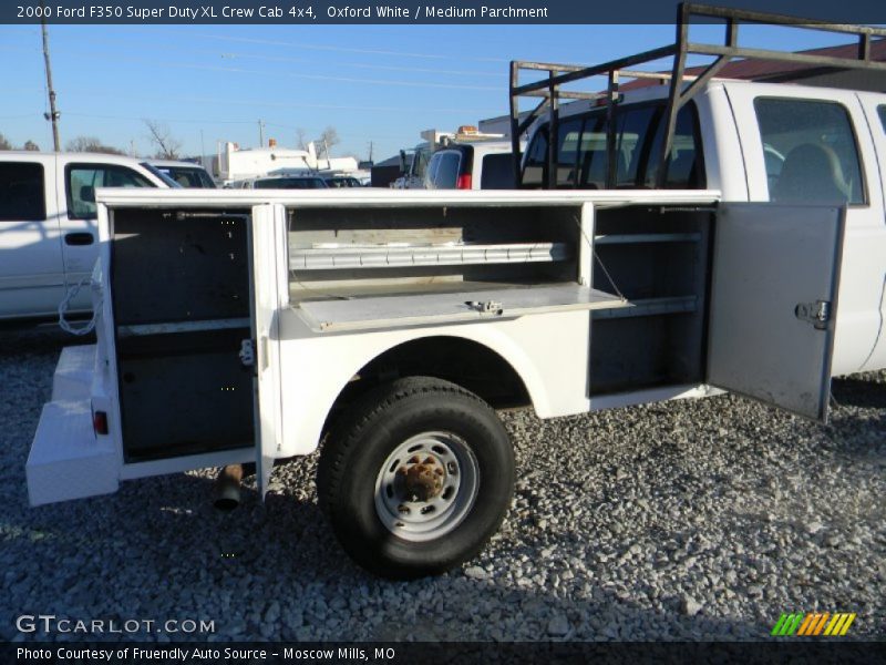 Oxford White / Medium Parchment 2000 Ford F350 Super Duty XL Crew Cab 4x4