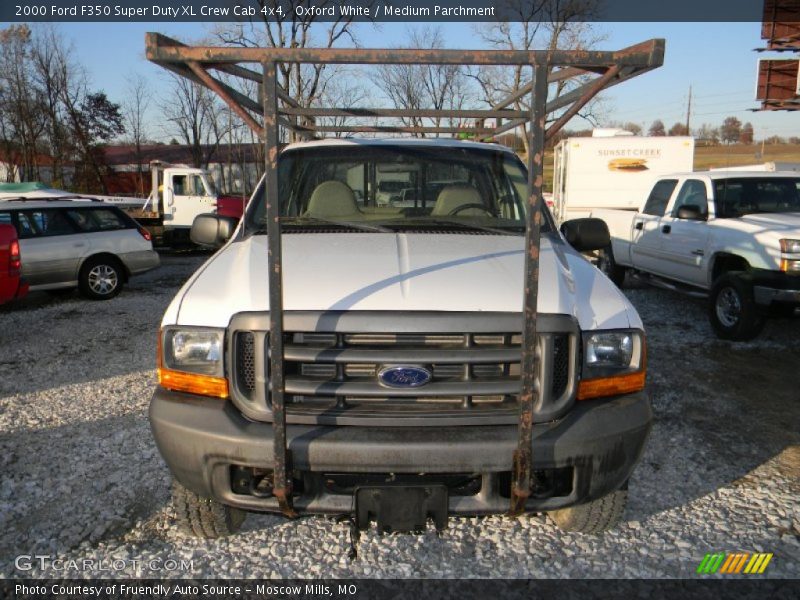 Oxford White / Medium Parchment 2000 Ford F350 Super Duty XL Crew Cab 4x4