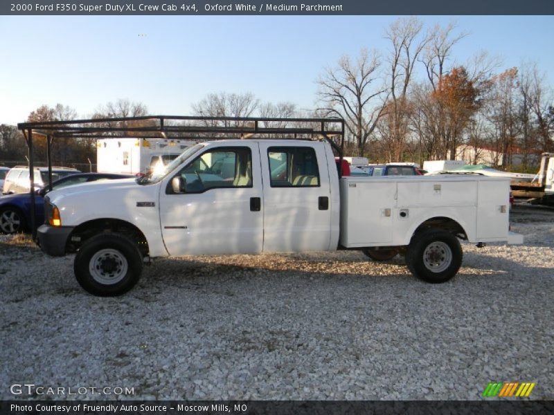 Oxford White / Medium Parchment 2000 Ford F350 Super Duty XL Crew Cab 4x4