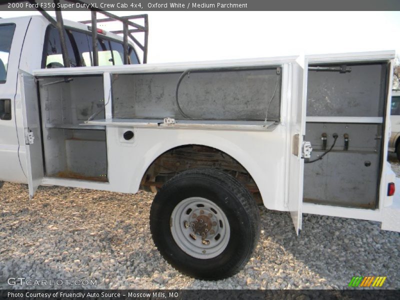 Oxford White / Medium Parchment 2000 Ford F350 Super Duty XL Crew Cab 4x4