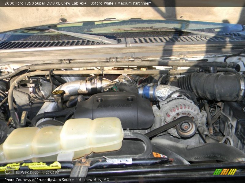 Oxford White / Medium Parchment 2000 Ford F350 Super Duty XL Crew Cab 4x4