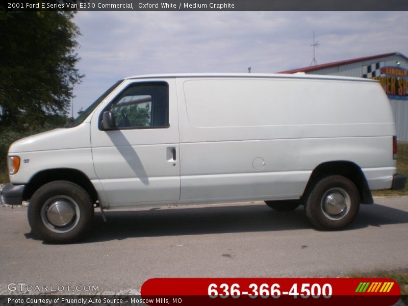 Oxford White / Medium Graphite 2001 Ford E Series Van E350 Commercial