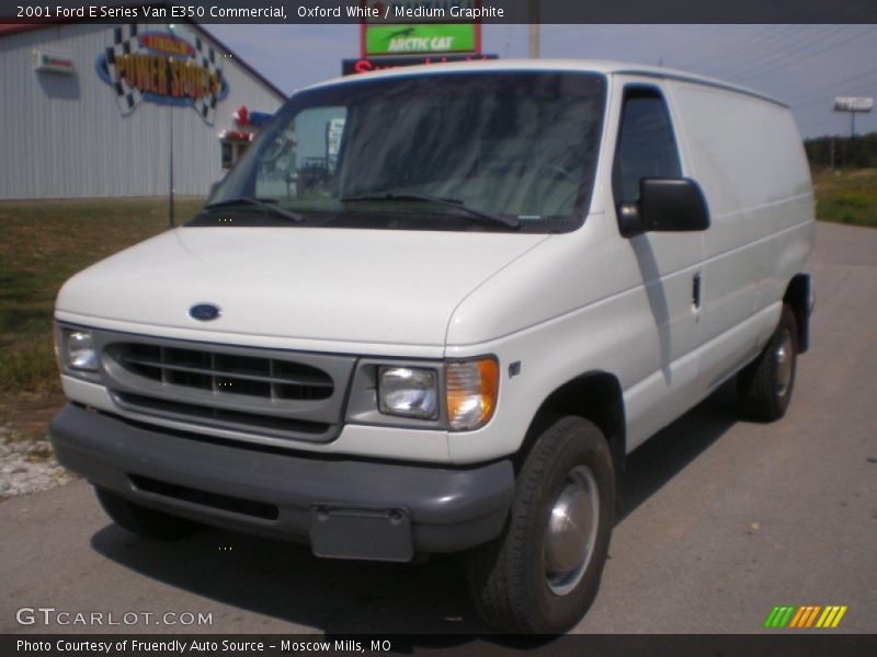 Oxford White / Medium Graphite 2001 Ford E Series Van E350 Commercial