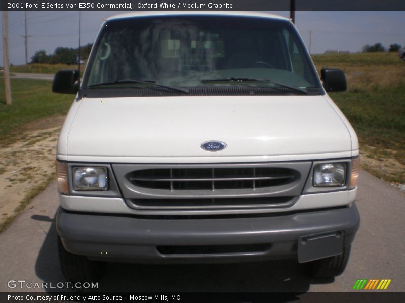 Oxford White / Medium Graphite 2001 Ford E Series Van E350 Commercial