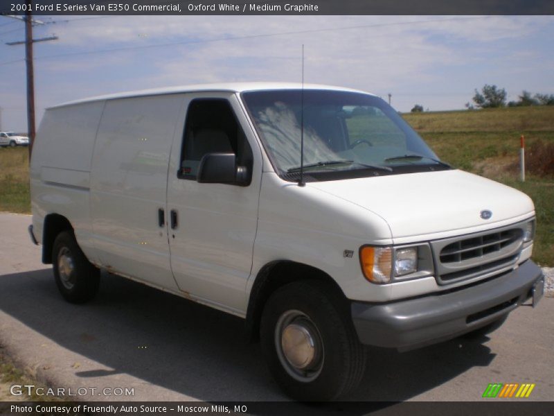 Oxford White / Medium Graphite 2001 Ford E Series Van E350 Commercial