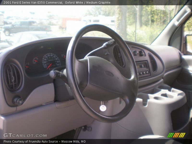 Oxford White / Medium Graphite 2001 Ford E Series Van E350 Commercial