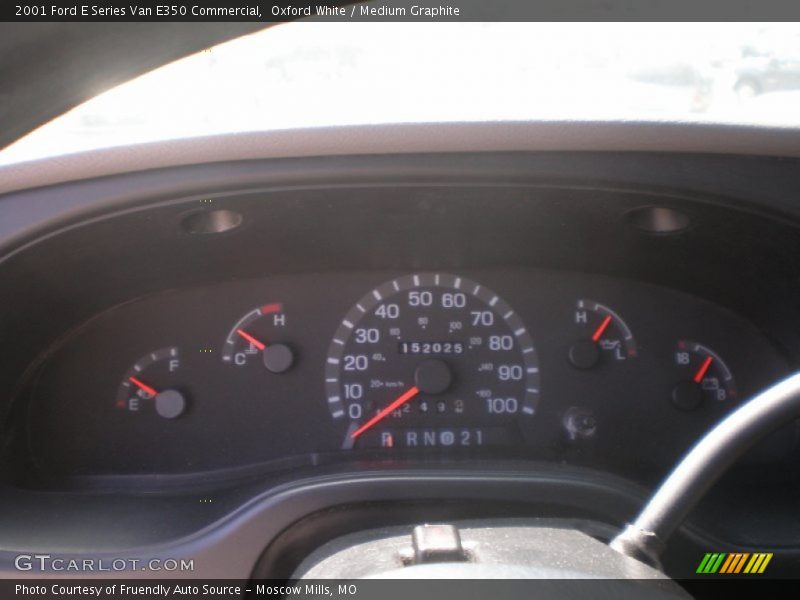 Oxford White / Medium Graphite 2001 Ford E Series Van E350 Commercial
