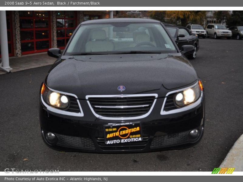 Black / Parchment/Black 2008 Saab 9-5 Aero Sedan