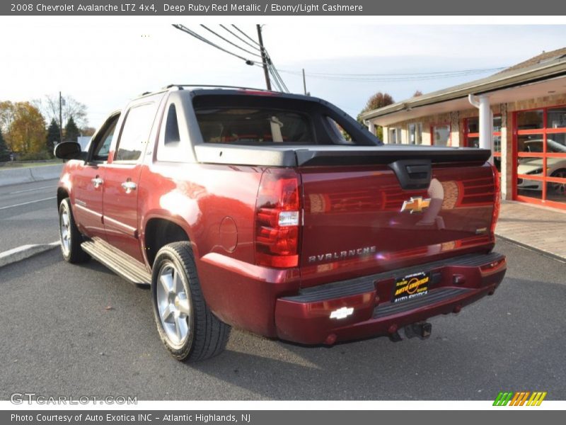 Deep Ruby Red Metallic / Ebony/Light Cashmere 2008 Chevrolet Avalanche LTZ 4x4