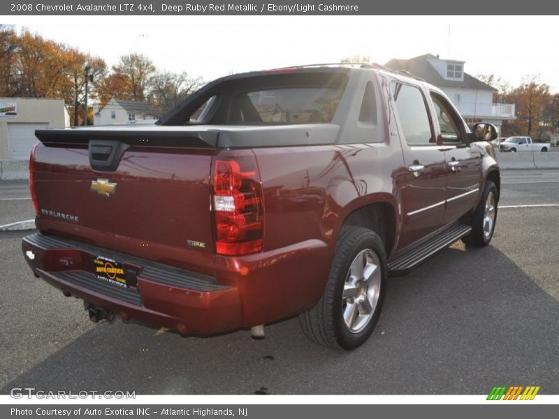 Deep Ruby Red Metallic / Ebony/Light Cashmere 2008 Chevrolet Avalanche LTZ 4x4