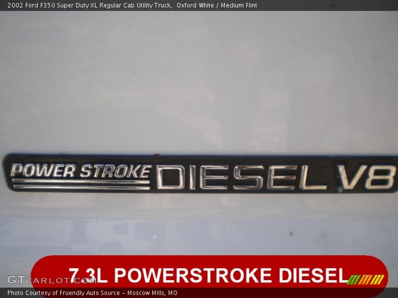 Oxford White / Medium Flint 2002 Ford F350 Super Duty XL Regular Cab Utility Truck