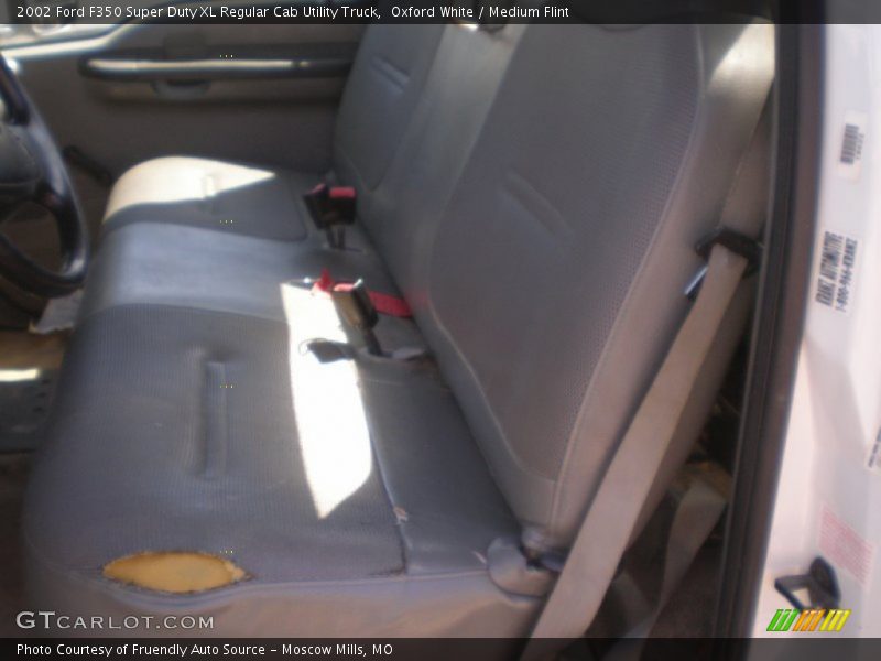 Oxford White / Medium Flint 2002 Ford F350 Super Duty XL Regular Cab Utility Truck