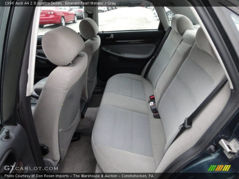 Emerald Pearl Metallic / Gray 1996 Audi A4 2.8 quattro Sedan