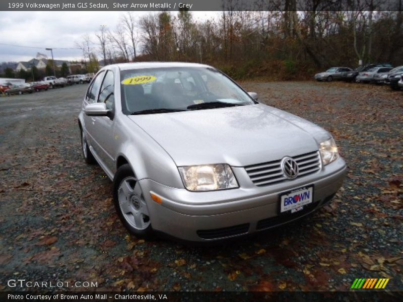 Silver Arrow Metallic / Grey 1999 Volkswagen Jetta GLS Sedan