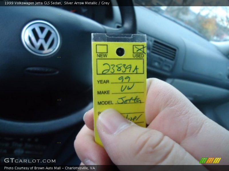 Silver Arrow Metallic / Grey 1999 Volkswagen Jetta GLS Sedan