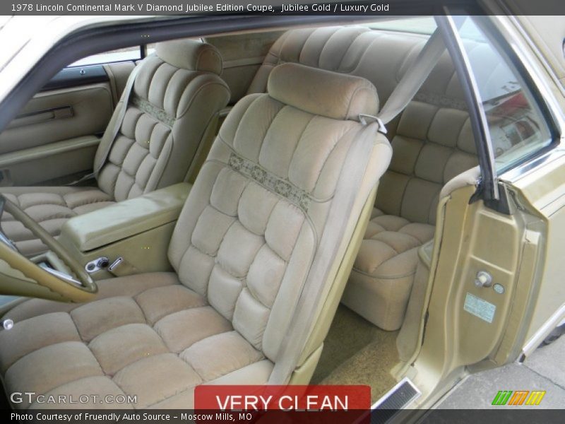  1978 Continental Mark V Diamond Jubilee Edition Coupe Luxury Gold Interior