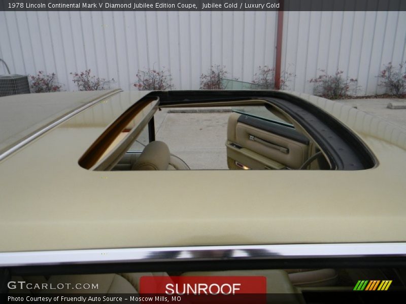 Jubilee Gold / Luxury Gold 1978 Lincoln Continental Mark V Diamond Jubilee Edition Coupe