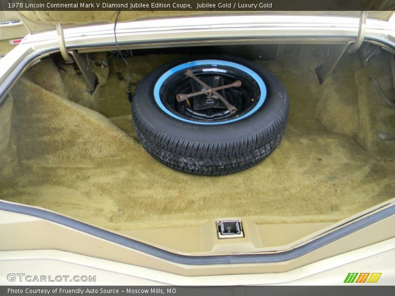  1978 Continental Mark V Diamond Jubilee Edition Coupe Trunk