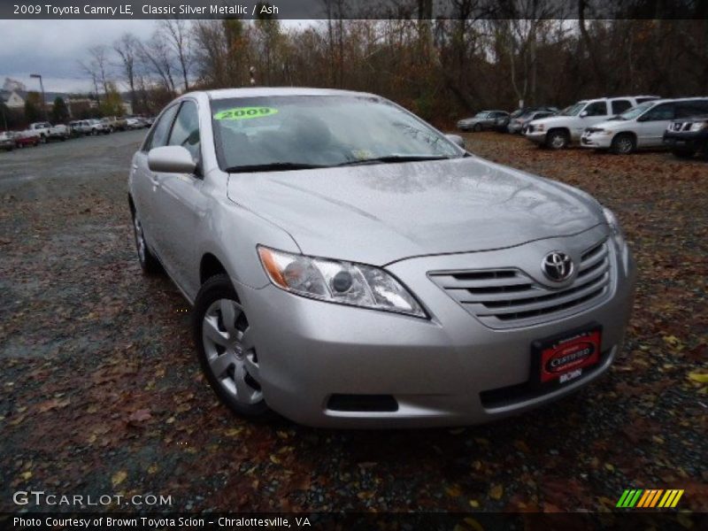Classic Silver Metallic / Ash 2009 Toyota Camry LE