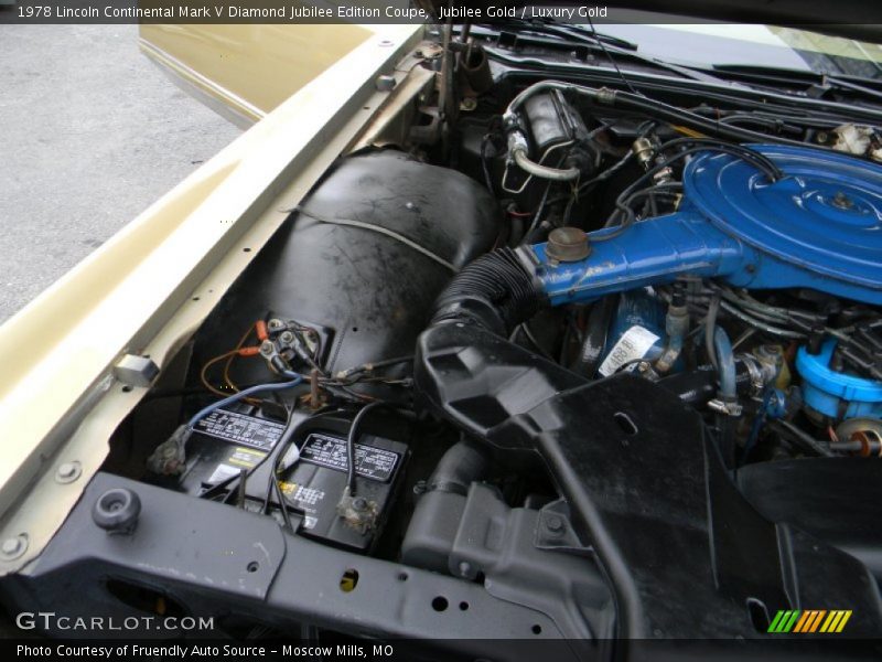 1978 Continental Mark V Diamond Jubilee Edition Coupe Engine - 460 cid OHV 16-Valve V8