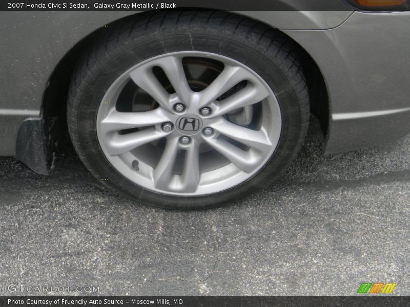 Galaxy Gray Metallic / Black 2007 Honda Civic Si Sedan