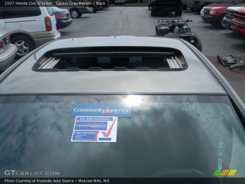 Galaxy Gray Metallic / Black 2007 Honda Civic Si Sedan