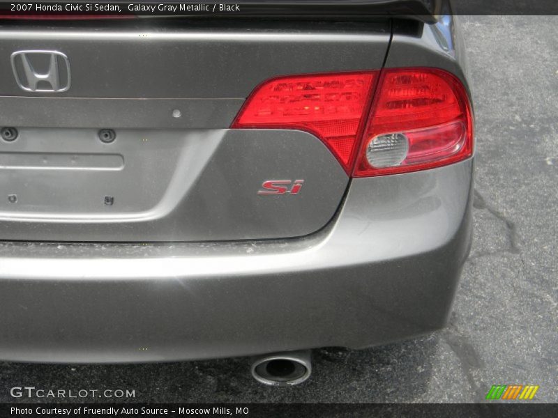 Galaxy Gray Metallic / Black 2007 Honda Civic Si Sedan
