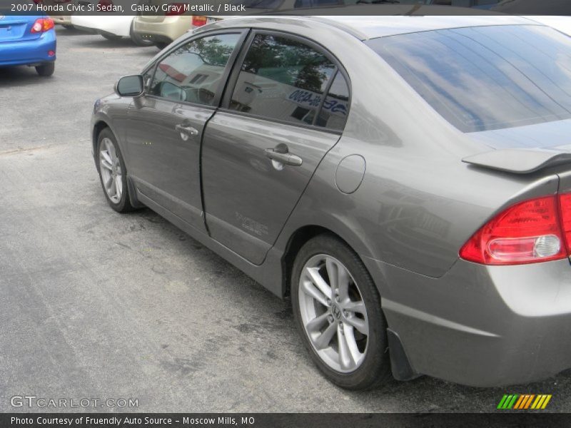 Galaxy Gray Metallic / Black 2007 Honda Civic Si Sedan