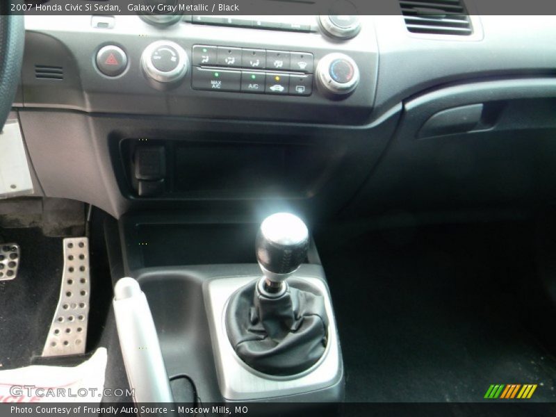Galaxy Gray Metallic / Black 2007 Honda Civic Si Sedan