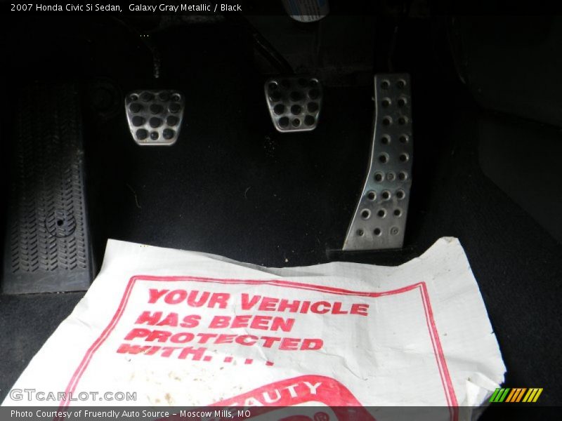 Galaxy Gray Metallic / Black 2007 Honda Civic Si Sedan