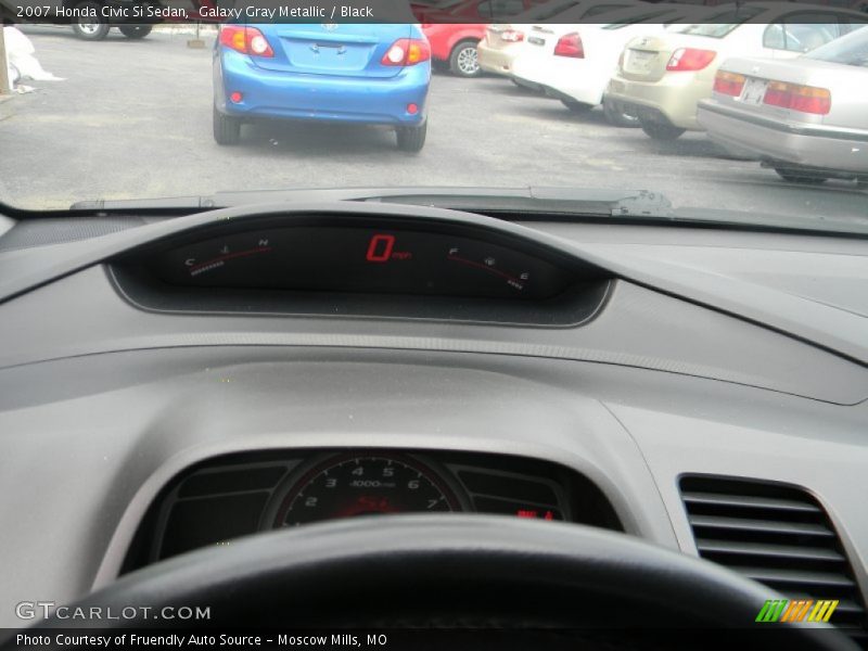 Galaxy Gray Metallic / Black 2007 Honda Civic Si Sedan