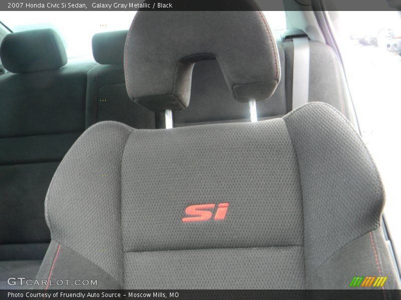 Galaxy Gray Metallic / Black 2007 Honda Civic Si Sedan