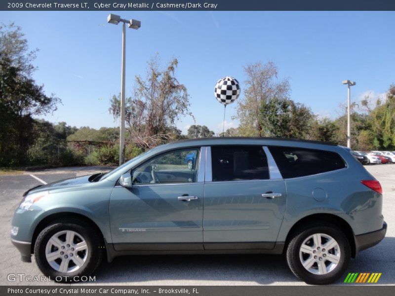 Cyber Gray Metallic / Cashmere/Dark Gray 2009 Chevrolet Traverse LT