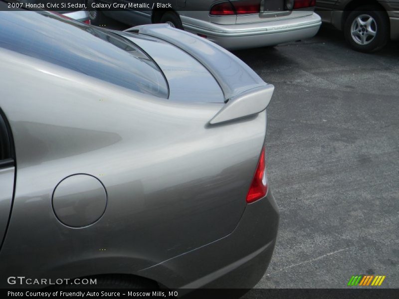 Galaxy Gray Metallic / Black 2007 Honda Civic Si Sedan