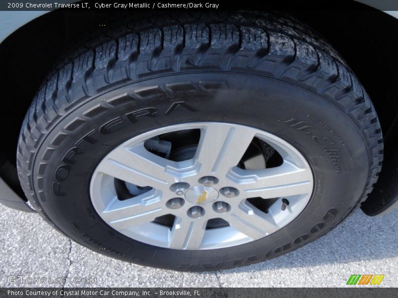 Cyber Gray Metallic / Cashmere/Dark Gray 2009 Chevrolet Traverse LT