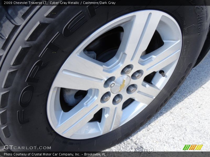 Cyber Gray Metallic / Cashmere/Dark Gray 2009 Chevrolet Traverse LT