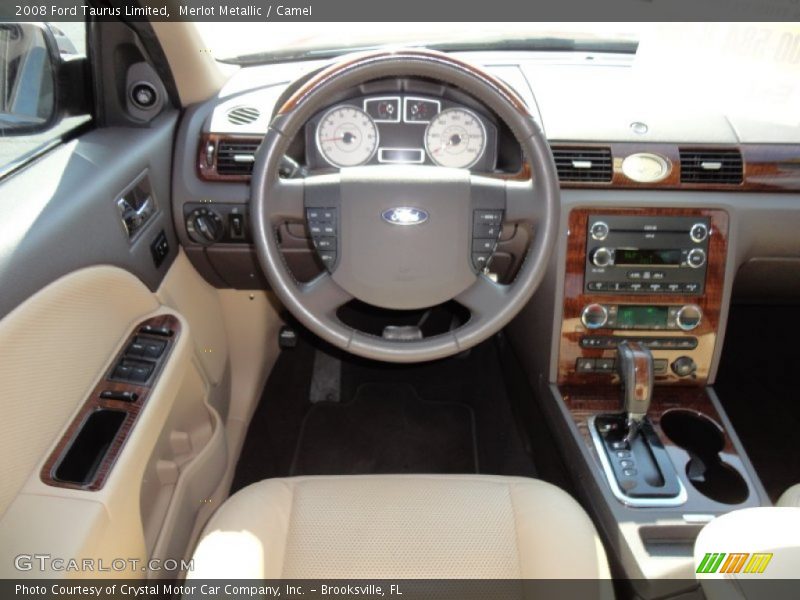 Merlot Metallic / Camel 2008 Ford Taurus Limited