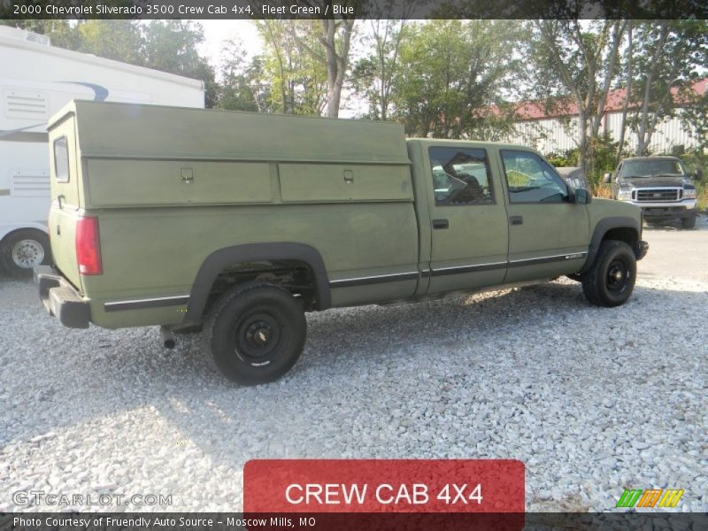 Fleet Green / Blue 2000 Chevrolet Silverado 3500 Crew Cab 4x4
